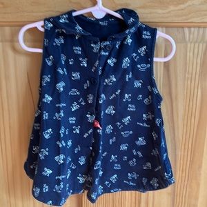 Milk staff top and shorts